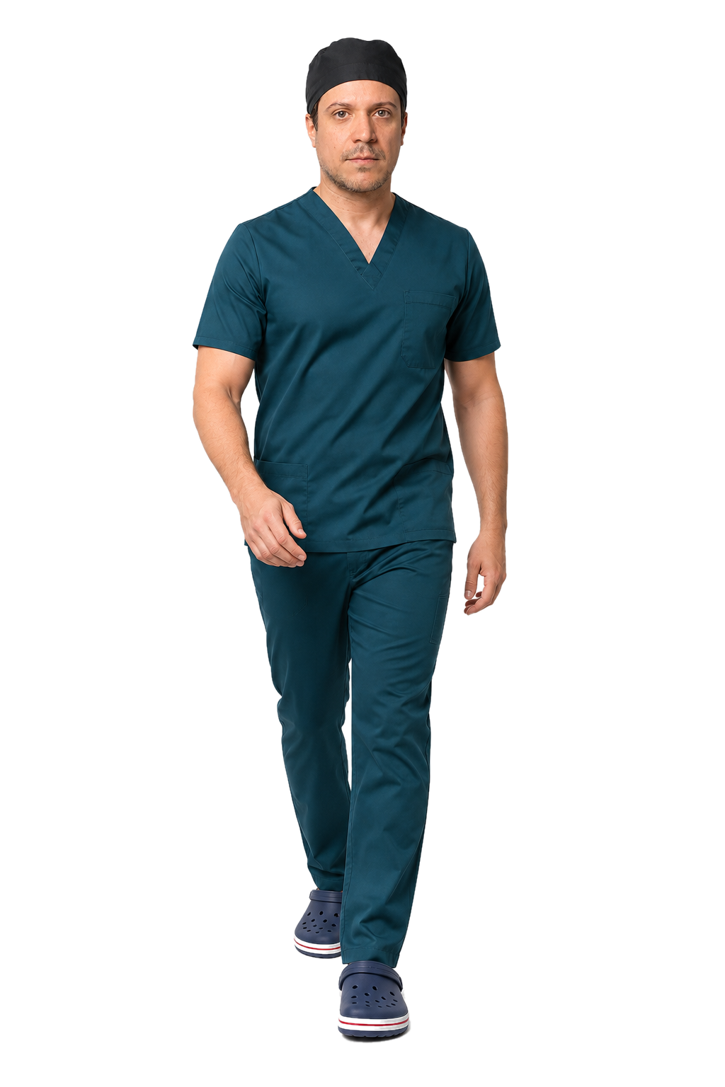 Dr. Rafael Frota da Silva, cirurgião torácico, em traje cirúrgico